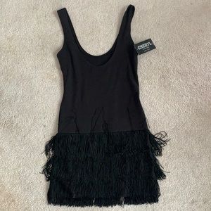 Black Fringe Dress